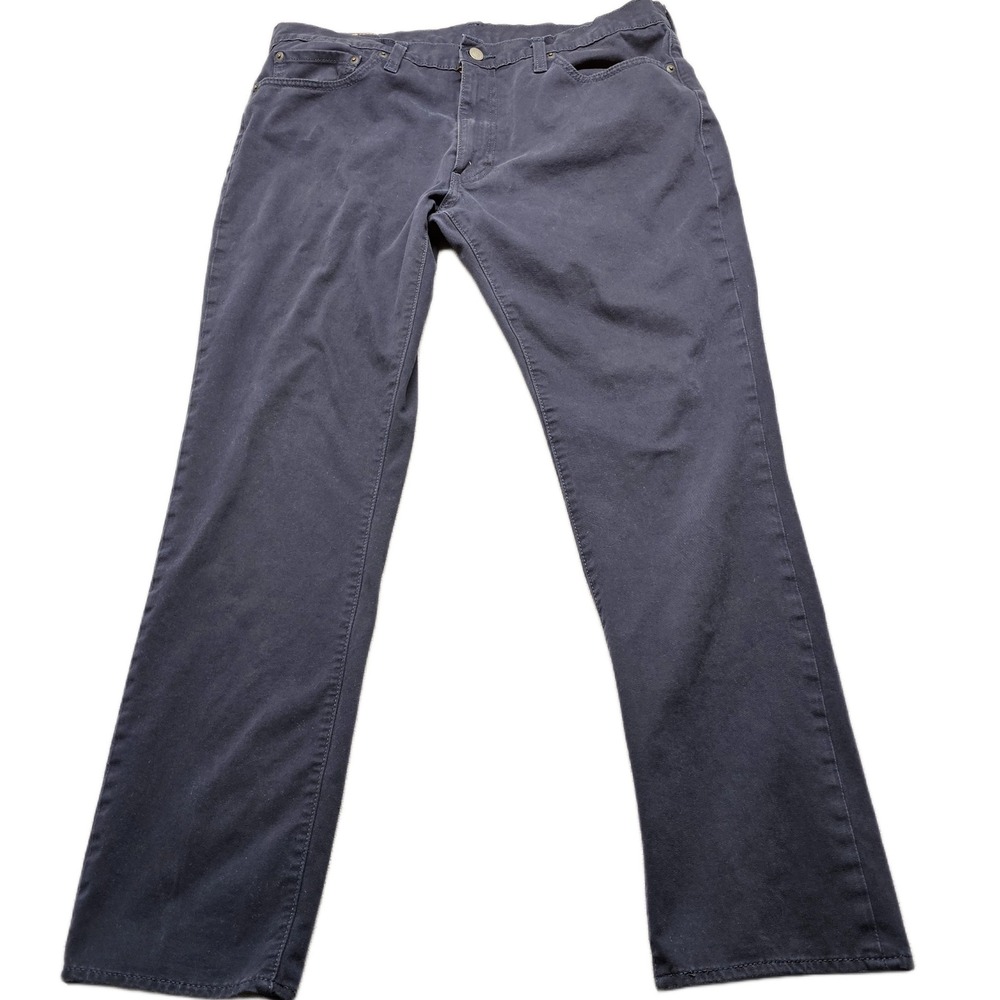 Levi's‎ 511 Pants Mens Size 36x32 Navy Slim Fit 5-Pockets White Tab Straight Leg